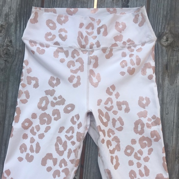 Rose gold leopard spiritual gangster leggings. - Picture 4 of 14